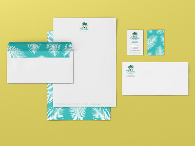 Casitas Hotel Stationery branding design hotel branding illustration logo stationery