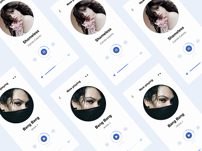 Music App app dashboard design ios minimal mobile music playlist podcast ui vector