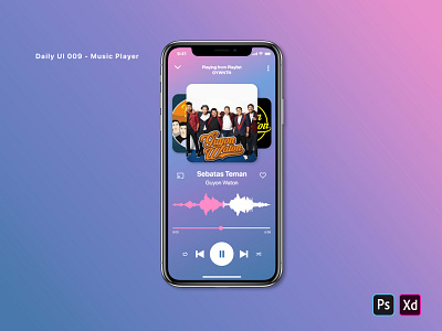 Daily UI 009 - Music Player adobe xd app design daily ui dailyui dailyui009 dailyuichallenge music app musicplayer