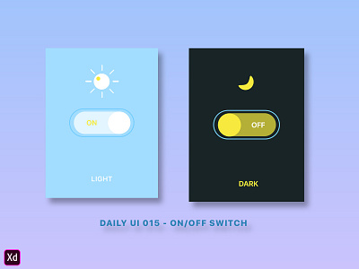 Daily UI 015 - On/Off Switch app appdesign button dailyui dailyui015 dailyuichallenge ui ux