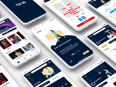 TIX ID Redesign Mobile App app design dailyui flatdesign redesign redesign concept redesigned
