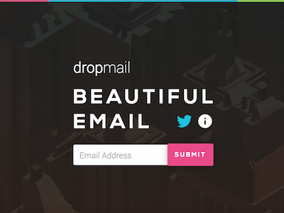 Dropmail Landing Page dropmail email landing page technology