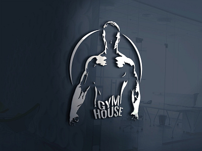 "Gym House" logo design branding design flat graphicdesign icon logo logo design logodesign logos minimal
