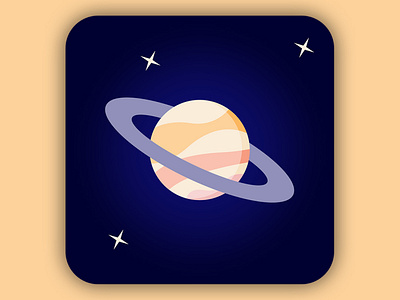 Saturn vector app icon design app icon app icon deisgn branding design graphicdesign icon illustration logo logo design logodesign logos saturn saturn app icon saturn logo space vector