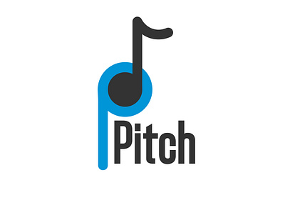 music design PITCH (blue) app business design flat icon illustration illustrator logo minimal music music app space trend typography vector