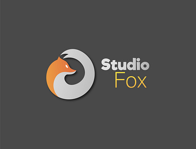 Studio Fox | logo design by AwannyStudio 2020 animal design design art film flat fox icon illustration illustrator logo minimal red space studio typography vector white