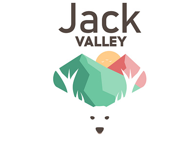 "JACK VALLEY" National Park by AwannyStudio 2020 animal animallogo deer design flat icon illustration illustrator logo minimal mountain nature naturelogo park space trending typography valley vector