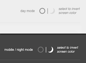 Day/Night based js contrast control interaction website