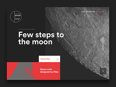 SPACED Part II brand logo moon space spaced spacedchallenge travel ui ux