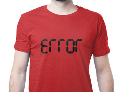 Error cool digital error t shirt tees time