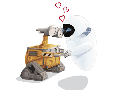 Wall E Valentines Day Card