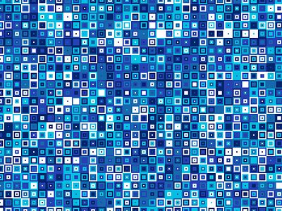 Squares in Squares abstract geometric illustration pattern random squares