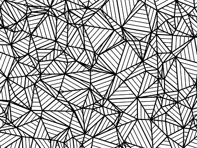 Striped Triangles abstract blackandwhite delaunay generative generative art geometric illustration pattern random triangles