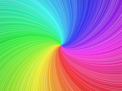 Rainbow Swirl abstract rainbow