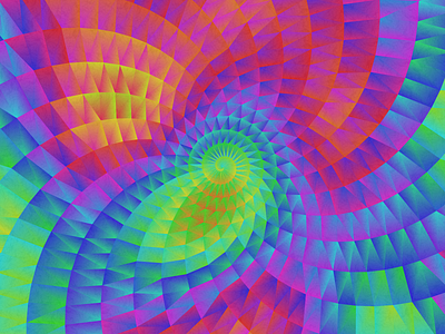 Rainbow Spiral Delaunay abstract algorithm delaunay generative generative art geometric pattern rainbow random spiral triangles