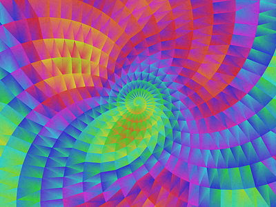 Rainbow Spiral Delaunay