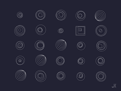 Circle Grid abstract circles generative generative art geometric pattern random