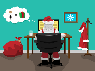 Santa email graphic