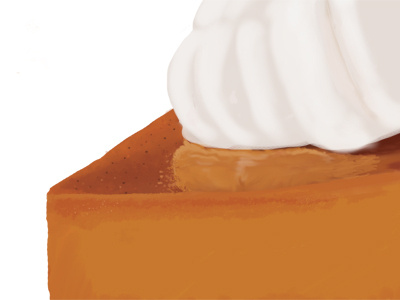 Pumpkin Pie food illustration