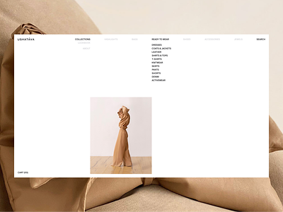 USHATAVA adobe clothes design e-commerce fashion figma full girl light main minimalism photoshop shop ui uiux web webdesign