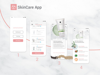 SkinCare App - Avon True adobe xd app art design icon illustrator logo ui ux vector