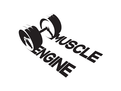 Muscle engine logo design