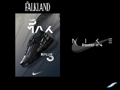 Poster n°4 NIKE EMPIRE composition design graphic design nike photomontage photoshop poster shoes shoes nike sneakers