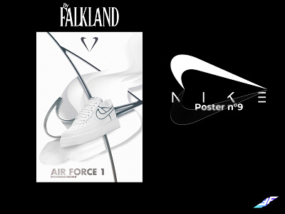 Poster n°9 NIKE REVERSE composition design graphic design nike photomontage photoshop poster shoes shoes nike sneakers