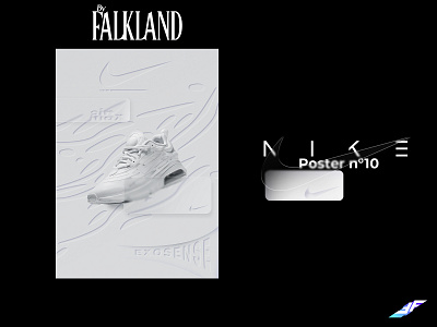 Poster n°10 NIKE EXO composition design graphic design nike photomontage photoshop poster shoes shoes nike sneakers
