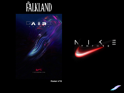 Poster Premium n°12 NIKE FUTURE composition design graphic design nike photomontage photoshop poster shoes shoes nike sneakers