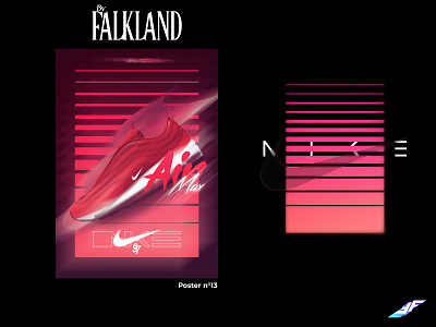 Poster n°13 NIKE RED branding composition design graphic design image de marque nike photomontage photoshop poster shoes shoes nike snakers