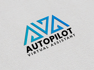 AVA LOGO DESIGN | AUTO PILOT | VIRTUL ASSISTANT | BRANDING auto logo auto pilot logo creative logo graphic design logo logo creator logo design minimalist logo unique logo virtual assistant logo