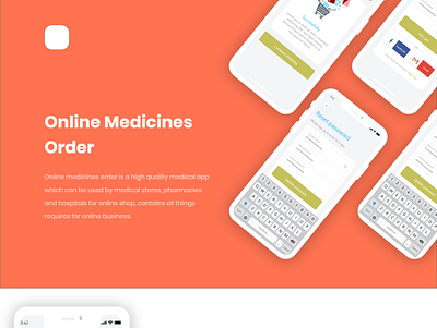 Online Medicine order app app design graphic design ui ux