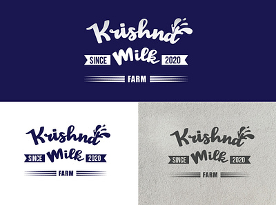 Milk Farm For a Personal Project art branding design illustration illustrator logo type typography ui vector