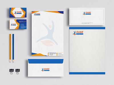 Ease Health #logo#letterhead#envelope#Businesscard#Pencil