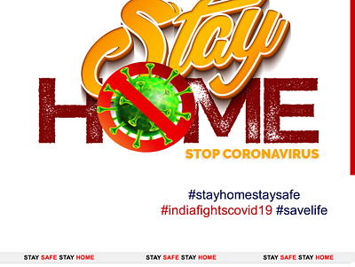 Stay Home Stay Safe #Quarantinelife#Deshrechargehorhahai banner ads design illustrator photoshop printing social media ui vector