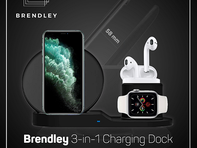 IPhone Charger 3-in-1 Charging Dock : Brendley