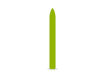 Asparagus flat rebound. ios7 vegetable