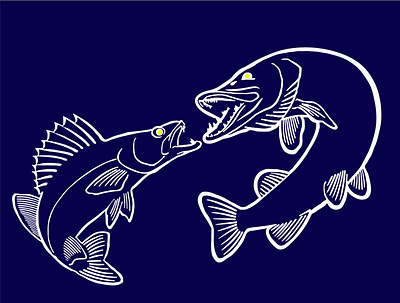Logo fish illustration logo logotype vector vector art vector illustration