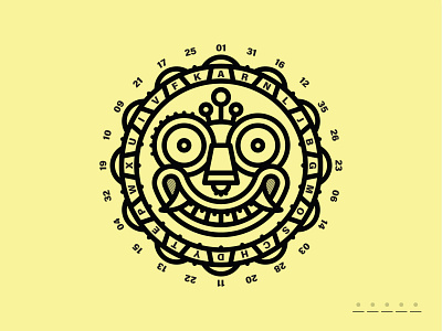 Mayan Puzzle aztec escape illustration jungle mask mayan puzzle sacred sun