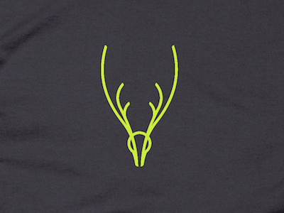 Neon Antlers antlers apparel buck deer design gear hunting nature outdoors tshirt wildlife