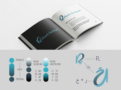 Reihane Khodsiani personal Visual Identity Design art branding design flat icon illustration illustrator lettering logo typography