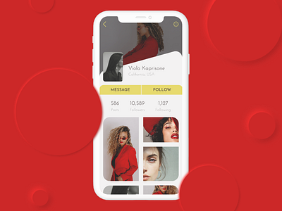 User profile / DailyUI 006 app appdesign dailyui design figma ios mobile app ui ux website