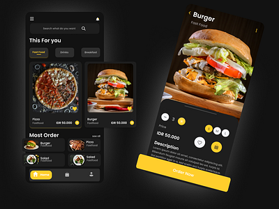 FoodBooking-Dark Mode