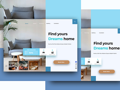 Hero Section Find House app apps booking booking bok branding design landingpage ui ux webdesign