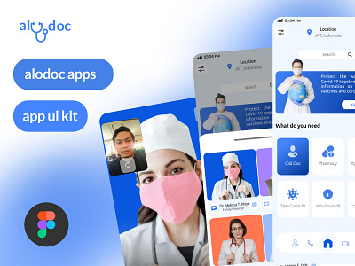 alodoc apps android app concept covid 19. drugs drink fastfood food app burger ios pizza receipe drug restaurant store drug