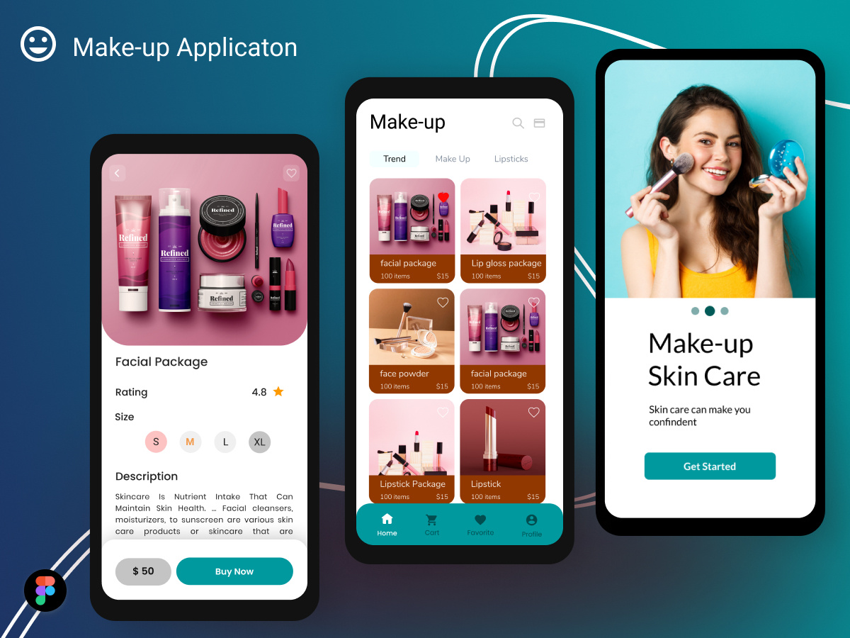 makeup apps by kanguiux on Dribbble