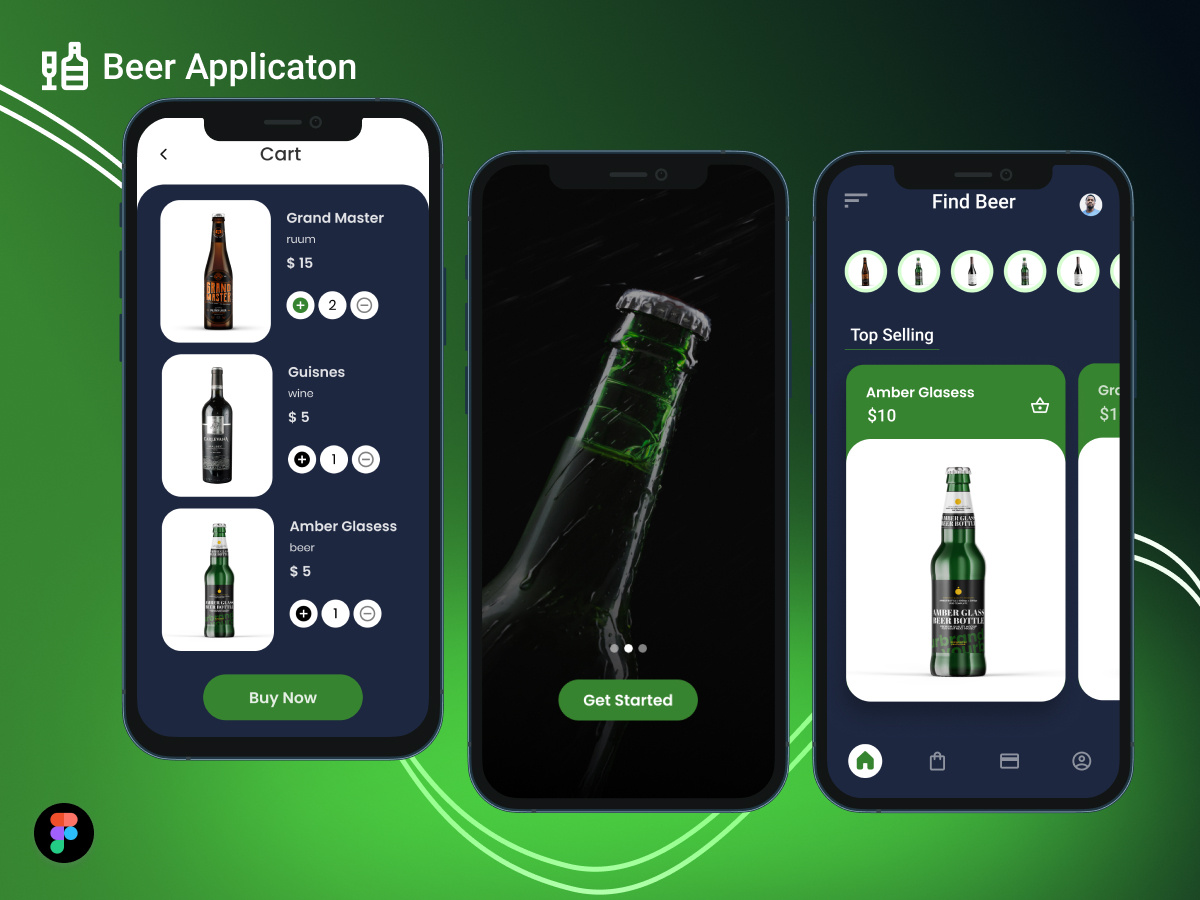 Beer Application by kanguiux on Dribbble