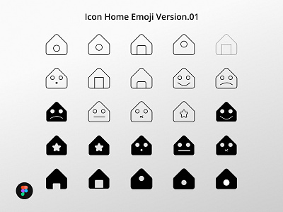 Icon Home Emoji Version.01 app concept home icon icon home icon set material design icon set icon