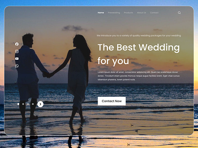 Web Wedding Landing Page